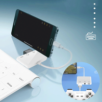 Adaptateur de caméra USB C OTG Type C Adaptateur d'écouteurs 3,5 mm Adaptateur de lecteur de carte USB-C OTG pour Android