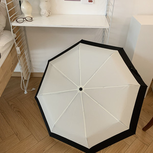 <span class=keywords><strong>Parapluie</strong></span> pliant en bois massif avec poignée en bois, pour hommes et femmes, protection solaire UV, double usage, <span class=keywords><strong>parapluie</strong></span> <span class=keywords><strong>français</strong></span> - Product Image 3