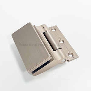 ฉากกั้นกระจกอลูมิเนียม8-12มม. ฉากกั้นห้องกระจกนิรภัยบานพับอาบน้ำประตูบานเลื่อนไร้กรอบกั้น - Product Image 6