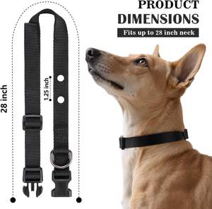 Correa de repuesto para collar de choque de 1 pulgada, 2 agujeros, compatible con la mayoría de las marcas de vallas para perros Ecollar y collares de entrenamiento, negro - Product Image 4