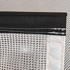 Oeillets en métal et bandes de cartes de couture Tissu en polyester enduit de PVC à grand trou avec œillet <span class=keywords><strong>pour</strong></span> clôture extérieure et filet pare-soleil - Product Image 4