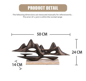 Kimdecorer sculture di lusso Hotel decorazione decorazione <span class=keywords><strong>d</strong></span>'interni Vintage ornamenti Moutain decorazione per la casa accessori per la tavola di casa - Product Image 6