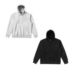 Proveedores estadounidenses: Sudadera con capucha de algodón de alta calidad para hombre, estilo urbano, informal, vintage, de invierno, lisa, con forro polar. - Product Image 1