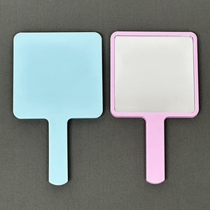 Tùy Chỉnh In Ấn Cầm Tay Trang Điểm Gương OEM Vuông Tay Gương Chất Lượng Cao Nhựa Gương - Product Image 4