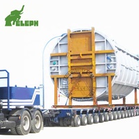 Remorques modulaires autopropulsées à direction hydraulique 100-500T pour le transport de navires lourds, semi-remorques modulaires