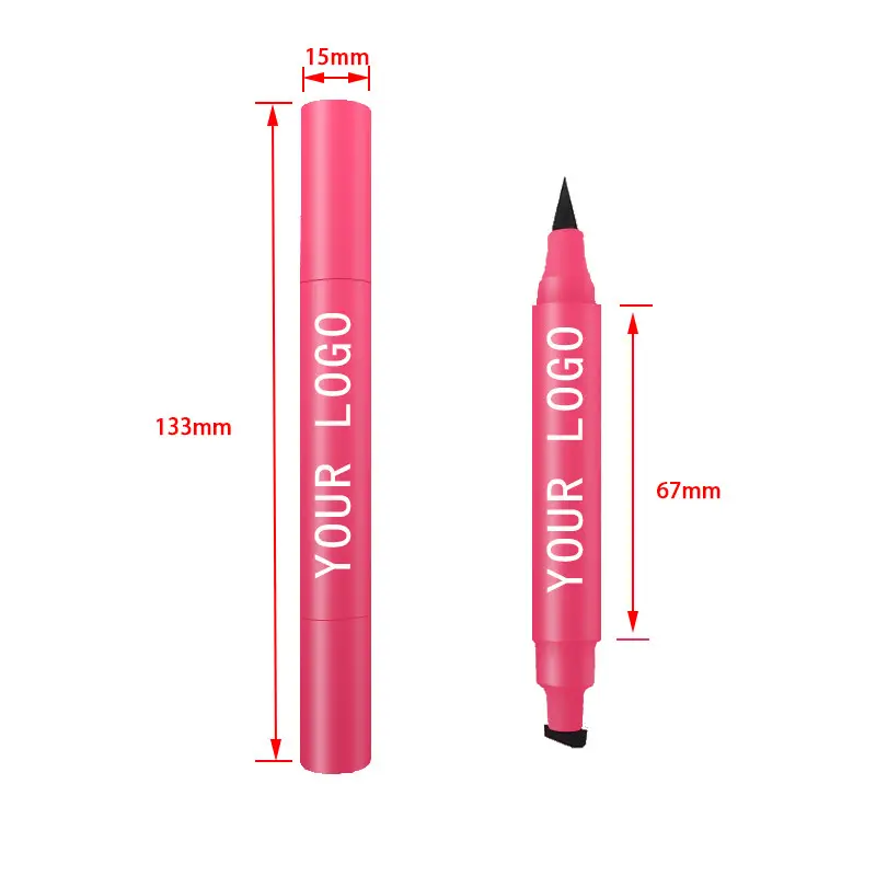 2022 Hot Selling magnetic matte glue pen water activated vegan waterproof eyeliner