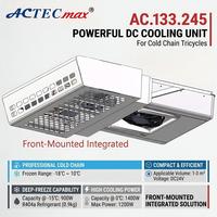 Unité de réfrigération intégrée à montage frontal 1400W R404a 12V 24V AC.133.245 -18C Congélateur monobloc pour tricycles et petits camions frigorifiques