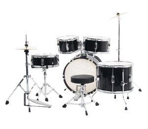 Juego de Batería Acústica de Madera Personalizada al por Mayor para Niños con 5 Tambores y 2 Platillos. Opciones de Color Disponibles para Instrumentos Musicales - Product Image 2