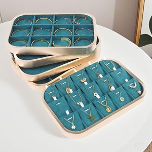 Manufacturer Multi-compartment Jewelry Display Tray Bracelets Bangles Pendants <b>Rings</b> Organizer for Boutique Counter Display - Product Image 2
