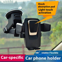 Soporte Universal Multifuncional 2 en 1 para Teléfono Móvil, Soporte para Tablero de Auto con Bloqueo Automático