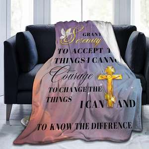 ผ้าห่มข้อพระคัมภีร์ที่มีความคิดสร้างแรงบันดาลใจและสวดมนต์ผ้าห่มนุ่มอบอุ่นสำหรับผู้หญิงผู้ชาย - Product Image 5