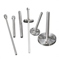 Termokopel Tipe K (600-800) K Sensor Suhu PT100 RTD Thermowell 10-50000 Panjang Probe Termokopel Thermowell