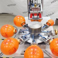 Fabrication automatique 1 couleur 4 côtés imprimante à ballons en latex à vendre