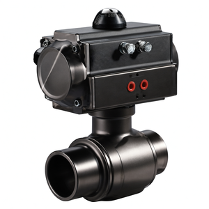 Covna Urgent Order Valves From China <b>Tri</b> <b>Clamp</b> Sanitary Food Grade Operated Heat Resistant Ball Valve Pneumatic Actuator Valve - Product Image 1