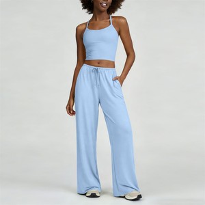 Conjunto de yoga cepillado transfronterizo, de secado rápido, con hermosa correa trasera, ropa deportiva informal para correr y fitness para mujer - Product Image 6