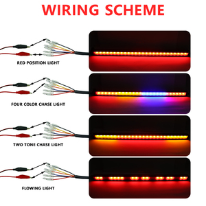 42inch đa màu RGB Bar cảnh báo ánh sáng nhấp nháy 12V <span class=keywords><strong>Led</strong></span> <span class=keywords><strong>Light</strong></span> Bar với lần lượt phanh đảo ngược đèn - Product Image 4