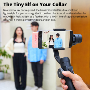 Micro không dây Godox MoveLink Mini LT UC <span class=keywords><strong>2.4GHz</strong></span>, bộ thu phát, micro cài áo dành cho iPhone, điện thoại thông minh Type-C, máy ảnh DSLR - Product Image 3