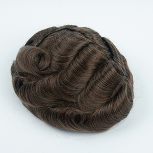 ทูพีชายแบบลูกไม้สวิสแบบมองไม่เห็น เทคโนโลยีการต่อผมแบบ Single Knot ผมแท้จากอินเดีย 100% ตัวเลือกที่ดีที่สุดสำหรับการเปลี่ยนผมที่มองไม่เห็นได้เลย - Product Image 6