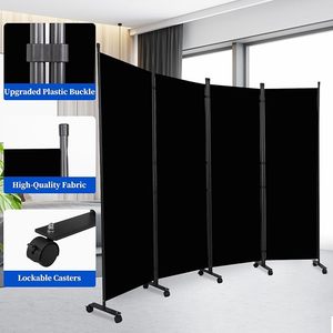 Paravent de <span class=keywords><strong>séparation</strong></span> de pièce 5,5 pieds avec roulettes verrouillables, écran de confidentialité pliable, cloison murale pour la <span class=keywords><strong>séparation</strong></span> des pièces - Product Image 2