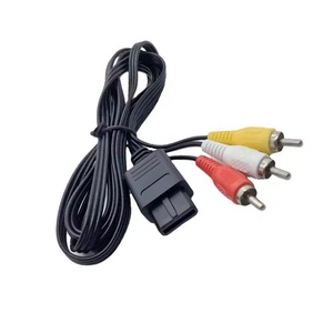 สินค้ามาใหม่ สาย AV 1.8 ม. สาย RCA AV คอมโพสิต อะแดปเตอร์ สายสัญญาณภาพและเสียง สำหรับ SNES/N64/GameCube สำหรับ SNES/N64 - Product Image 4