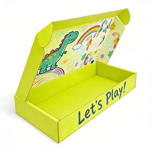 Caja <span class=keywords><strong>de</strong></span> Cartón Corrugado Biodegradable con Diseño Personalizado y Logotipo Impreso, <span class=keywords><strong>para</strong></span> Regalos, Manualidades, <span class=keywords><strong>Ropa</strong></span> Infantil - Product Image 2