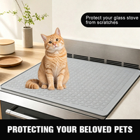Tapis de séchage de vaisselle épaissi personnalisé, antidérapant, en silicone, pour cuisinière à gaz ou électrique, couvercle de cuisinière à surface vitrocéramique pour la cuisine domestique