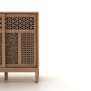 Buffet moderne en bois grainé pour salon et salle à manger - Product Image 3