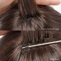 Perruques haut de gamme personnalisées pour femmes intégration résille PE ligne Toppers chinois Remy vierge toupet de cheveux humains