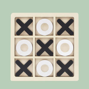Jeux de bureau pour l'éducation précoce Jiugongge XO en bois transfrontalier <span class=keywords><strong>Tic</strong></span>-<span class=keywords><strong>Tac</strong></span>-Toe Board Jouets éducatifs pour enfants Formation logique - Product Image 6
