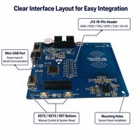 Lector RFID Personalizado PCBA, Protocolo ISO15693 ISO14443 de 13.56MHz, Controlador de Tarjetas M1 y CPU, Compatible con Comunicación LCD, USB o Inalámbrica