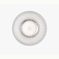 Ventilateur de plafond LED avec lumière, style moderne, télécommande, acrylique, invisible, douille E27
