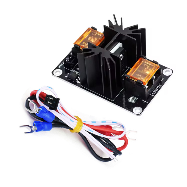 3D Printer Part Heat Bed Power Module Hot Bed Power Expansion Board 30A High Current Load Module Mos Tube with Cables