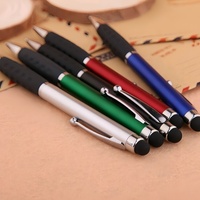 Stylo Gel Multifonctionnel Personnalisable avec Logo, Pointe 1,0 mm, Encre Noire et Bleue, Écologique, Rechargeable, Promotionnel, Nouveauté pour Écran Tactile