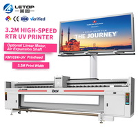 Impresora digital UV de rollo a rollo LETOP Factory 3.2M 1024I-UV con cabezal de impresión, plotter de inyección de tinta para pancartas y publicidad