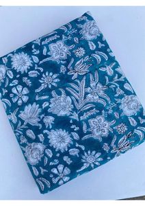 Tissu en coton pur 100% imprimé à la main avec des motifs floraux indiens traditionnels, vendu au mètre, tissu imprimé à la main, OEM ODM, vente en gros - Product Image 3