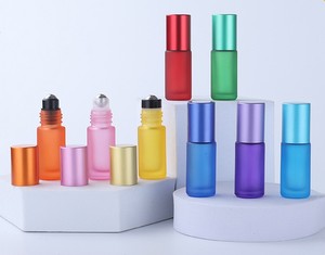 Portable 5ml 10ml Travel Lip Oil Eye <b>Perfume</b> Glass Roll on Bottle Color <b>Roller</b> Ball for Essential Oils - Product Image 6