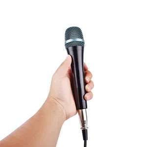 Mikrofon Vokal genggam, mikrofon Karaoke profesional E945, Mic genggam kabel dinamis Supercardioid