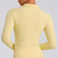 Ärmelloses, figurformendes Yoga-Top mit Stretch-Gewebe, elastischer Fitness-Reißverschluss-Cardigan, sportliche Yoga-Jacke