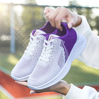Chaussures de course bicolores pour femmes, fitness, gym, chaussures tendance pour femmes, nouvelle tendance