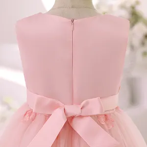 2T 유아 소녀 웨딩 공주 드레스 파티 드레스 공식 미인 대회 드레스 3T 유아 소녀 민소매 튜브 탑