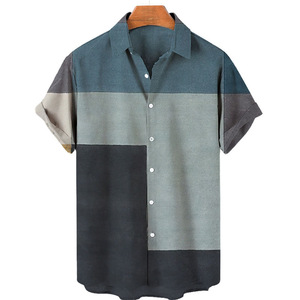 Chemise à manches courtes pour hommes, grande taille, imprimé chat, motif floral d'été, SMLXL2XL3XL4XL5XL - Product Image 3