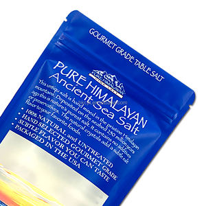 Digital Printed clear Window Zipper Stand up Pouch Sea Salt Packaging <b>Bag</b> <b>Mylar</b> <b>Bags</b> - Product Image 5