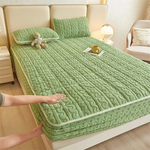 <span class=keywords><strong>Drap</strong></span> de lit en <span class=keywords><strong>flanelle</strong></span> 3D épais à trois couches, chaud pour l'hiver, <span class=keywords><strong>housse</strong></span> de protection de matelas en velours, <span class=keywords><strong>drap</strong></span>-<span class=keywords><strong>housse</strong></span> - Product Image 5