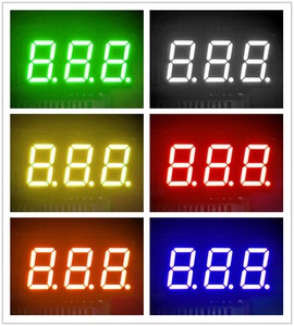 Indicateur LED à 7 segments ultra fin blanc de 0,56 pouce, homologué CE Rohs, 3 chiffres, SMD SMT 0,56 pouces - Product Image 3