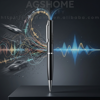 Stylo Enregistreur Vocal Portable 360 °   Capture vocale, réduction numérique du bruit, enregistrement en un clic avec heure et date