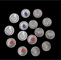 Bouteilles et canettes transparentes jetables en PET de 250 ml/330 ml/500 ml pour jus et boissons, avec couvercle en aluminium personnalisable et ouverture facile