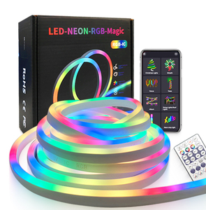 Kit de Tiras de Luces <span class=keywords><strong>LED</strong></span> RGBIC Inteligentes Controladas por Aplicación, Resistentes al Agua IP65, Alimentación USB de 5V, <span class=keywords><strong>para</strong></span> Interiores, Sala de Juegos, Retroiluminación de TV - Product Image 4