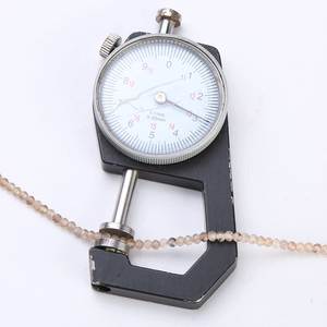 Perles de pierres précieuses naturelles brunes à taille brillant, hauteur 8 mm - Product Image 2