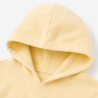 Sweat-shirt à capuche surdimensionné personnalisé pour femmes, en tricot uni de couleur unie, vintage, de haute qualité, avec broderie complète et logo personnalisé