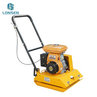 Compacteur à plaque vibrante autoporté Lonsen C90 avec moteur essence/diesel, poids 70 kg, couple élevé pour usage en construction